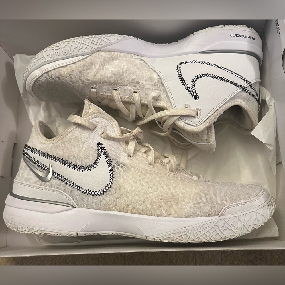EUC Nike Zoom LeBron NXXT Gen 'White' in box Size 14